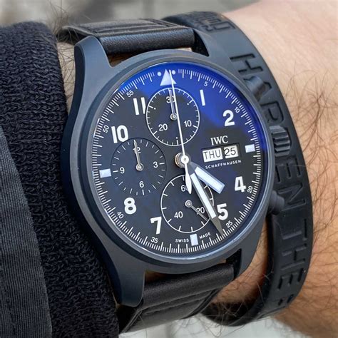 iwc pilot's watch chronograph edition tribute to 3705|iwc 3705 tribute watch.